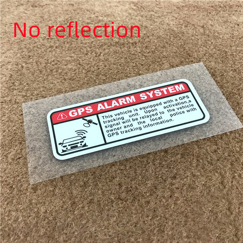 GPS & Alarm Security Sticker – Vehicle Protected