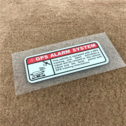 GPS &amp; Alarm Security Sticker – Vehicle Protected