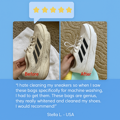 DeepClean Shoe Laundry Bag – 1000+ Soft Bristles for Safe Machine Washing