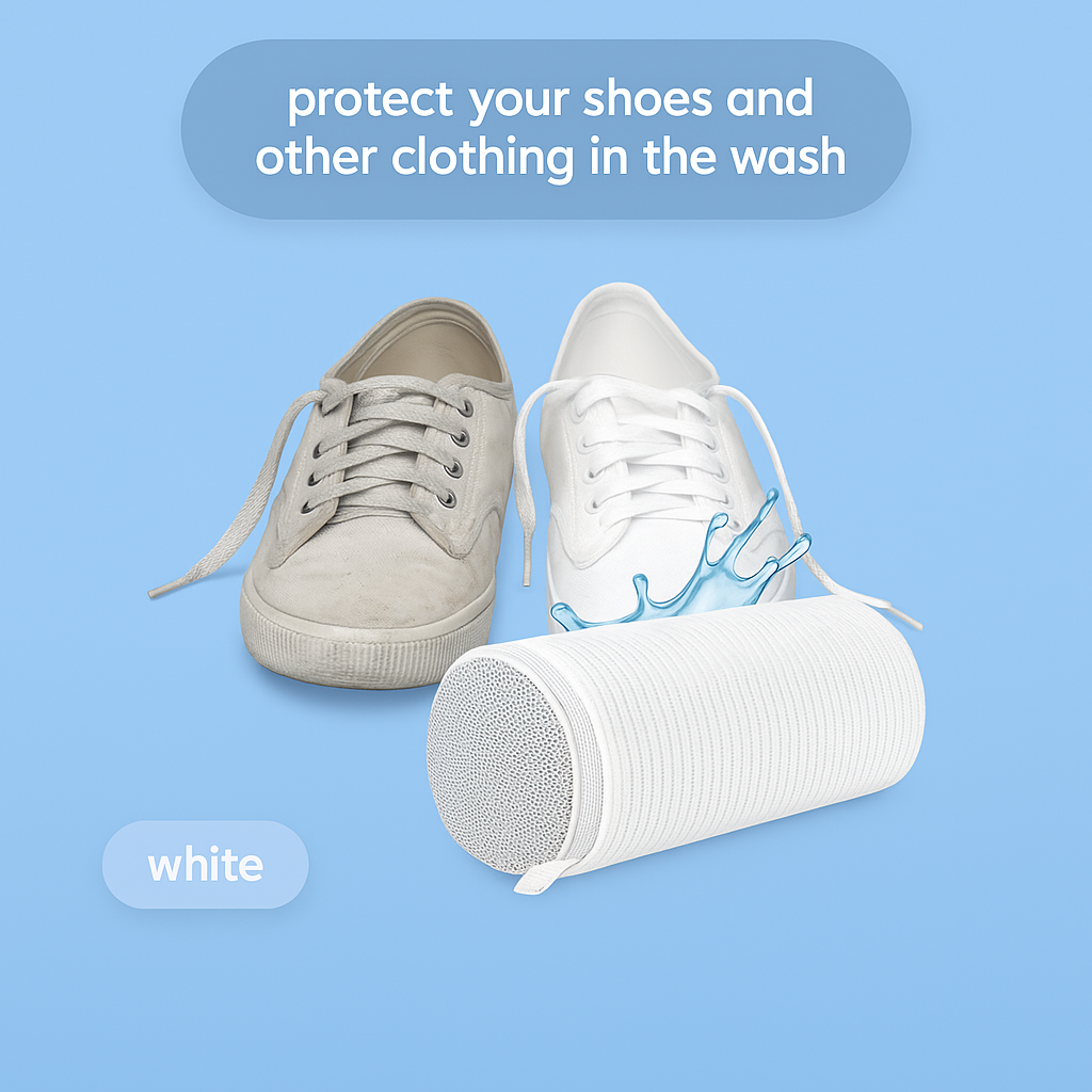 DeepClean Shoe Laundry Bag – 1000+ Soft Bristles for Safe Machine Washing