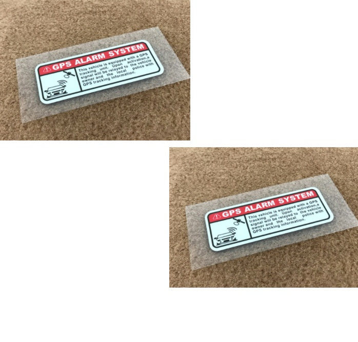 GPS &amp; Alarm Security Sticker – Vehicle Protected